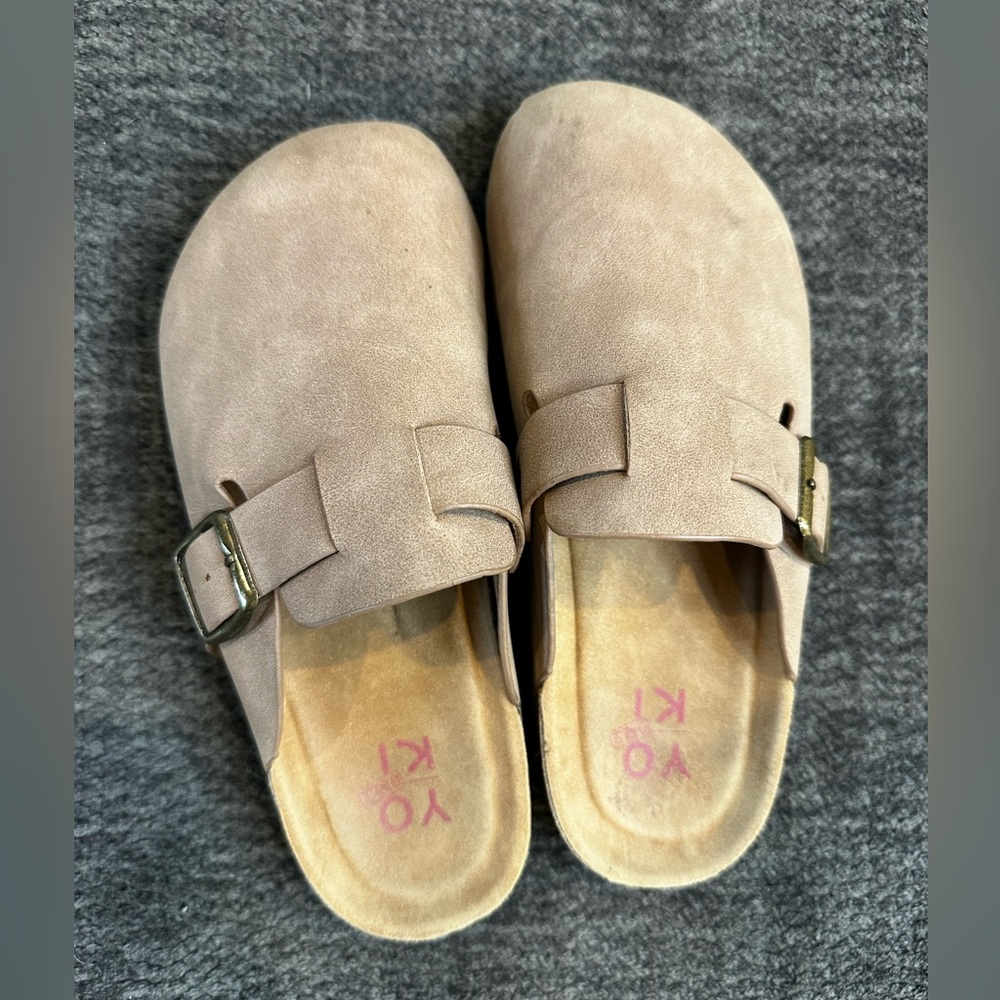 YOKI girls clogs with buckle shoes slides slip on sandals